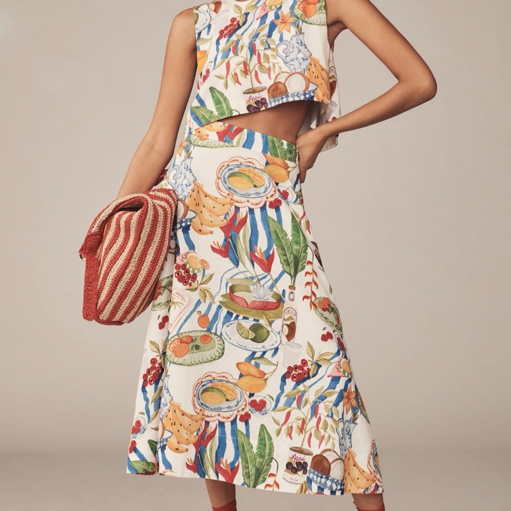 Farm Rio Fresh Table Linen Skirt View 2